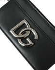 Dolce & Gabbana - Black Calfskin Leather Card Holder Wallet