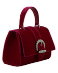 Jimmy Choo Leather-Satin Handle Bag - Raspberry Pink