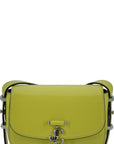 Jimmy Choo ARENNE Leather Satchel - Vibrant Lime Yellow