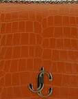 Jimmy Choo Amber Orange - Quilted Leather Shoulder Bag