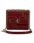 Jimmy Choo Avenue Quad - Quilted Nappa Leather Cranberry Bag