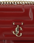 Jimmy Choo Avenue Quad - Quilted Nappa Leather Cranberry Bag