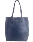 COACH Leather Thea Tote Shoulder Purse Bag - Denim