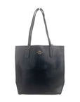 COACH Thea - Black Pebbled Leather Tote Shoulder Bag