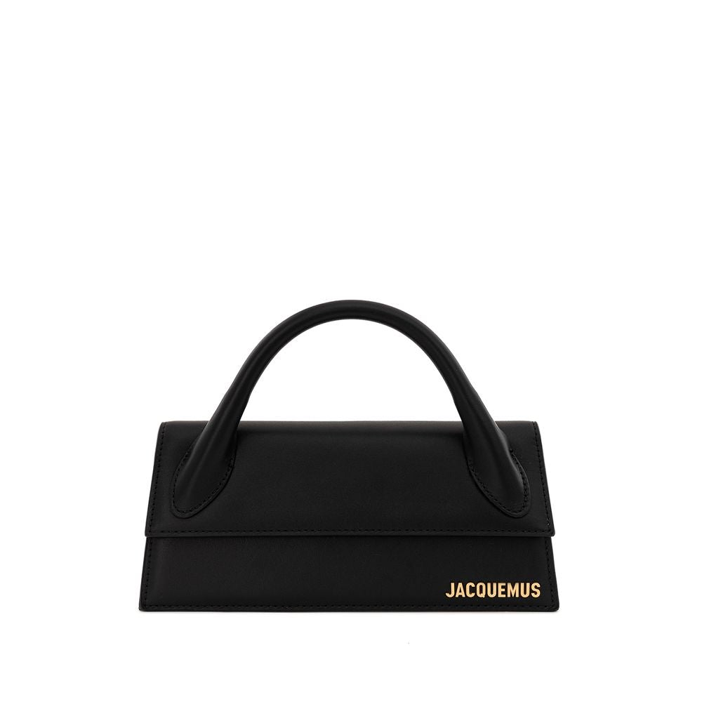 jacquemus-long-black-leather-handbag-front