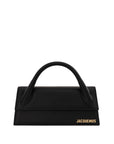 jacquemus-long-black-leather-handbag-front