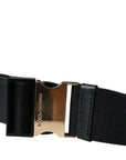 Dolce & Gabbana - Black Leather Double Waist Belt Bag