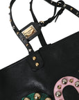 Dolce & Gabbana - Black BEATRICE Leather Shopping Tote