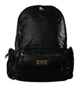 Dolce & Gabbana - Black Patent Leather Logo Backpack