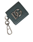 Dolce & Gabbana - Green Leather DG Logo Keyring Coin Purse