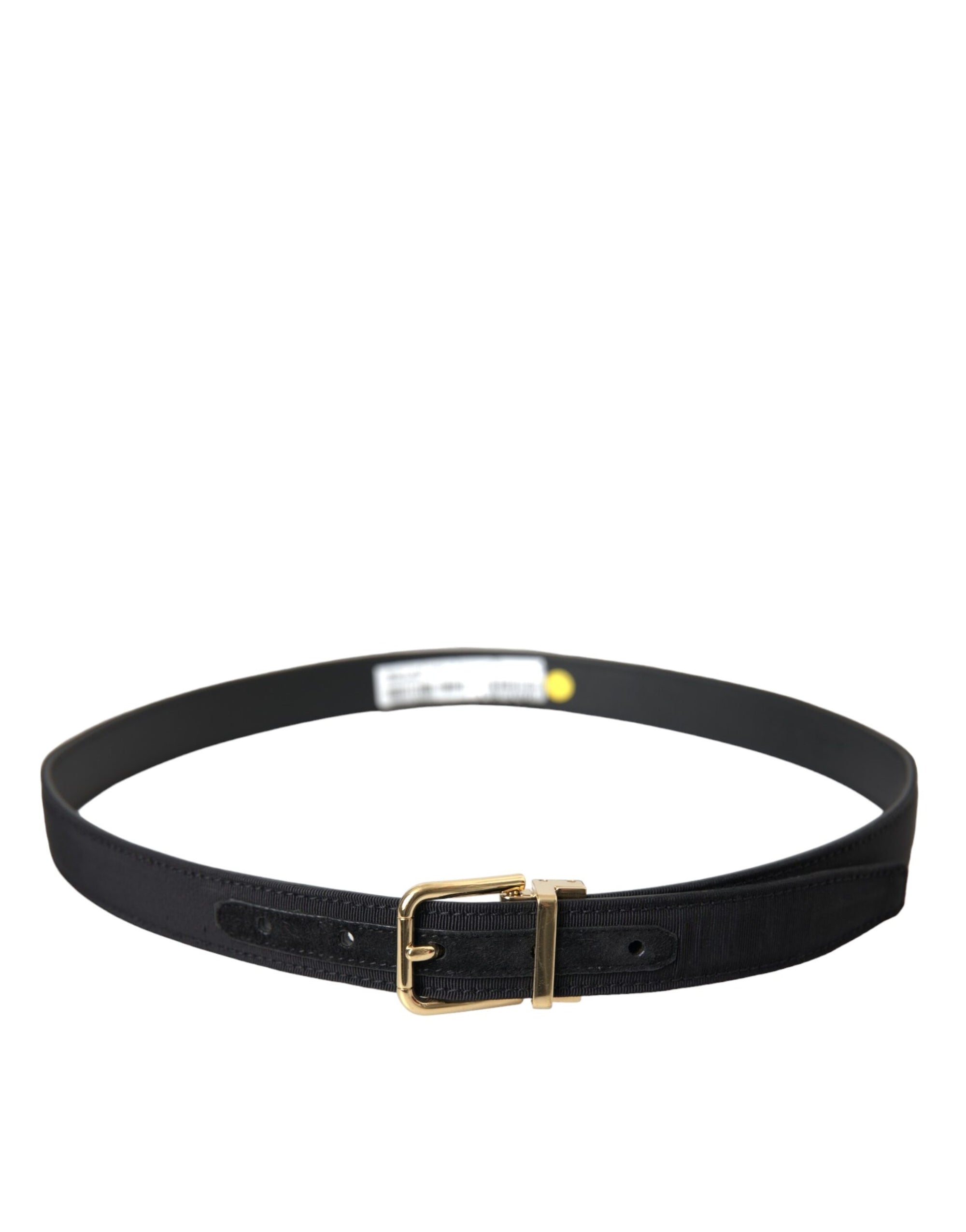 dolce-gabbana-black-belt-gold-buckle-angle-view