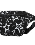 Dolce & Gabbana - Black Polyamide Star Print Travel Fanny Pack