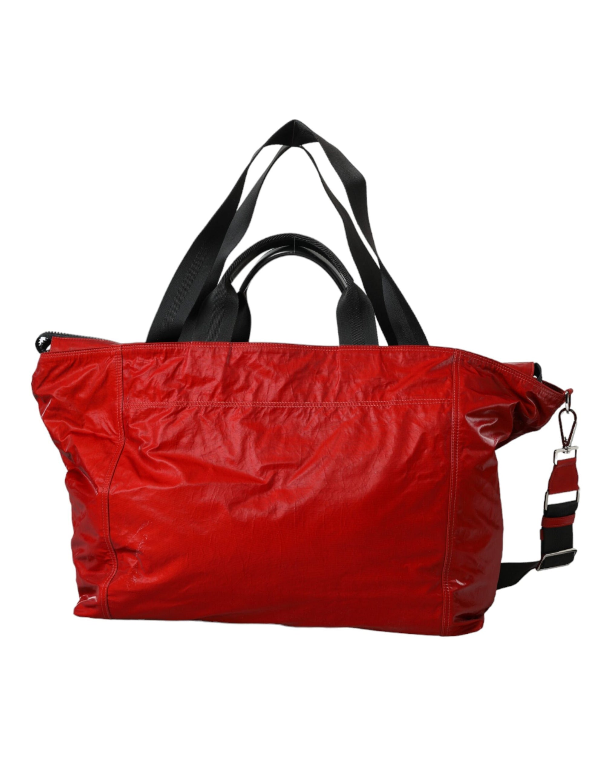 dolce-gabbana-red-nylon-calfskin-duffel-bag-back-view