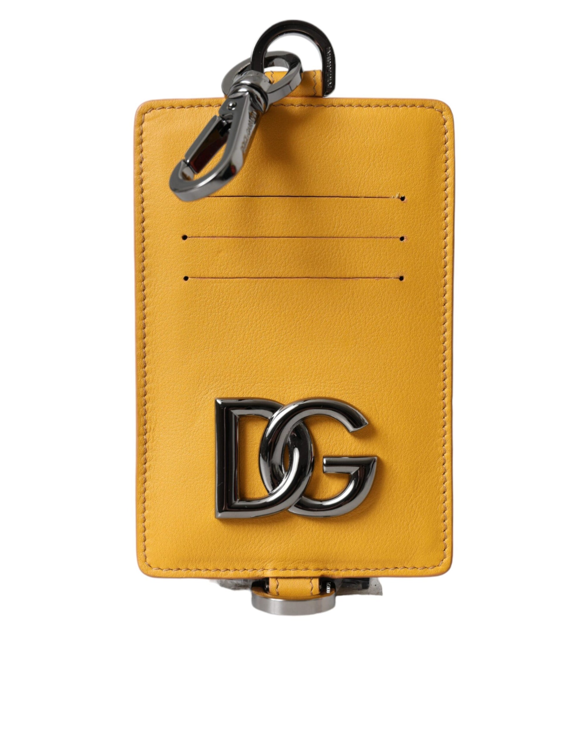 dolce-gabbana-yellow-leather-cardholder-front-view