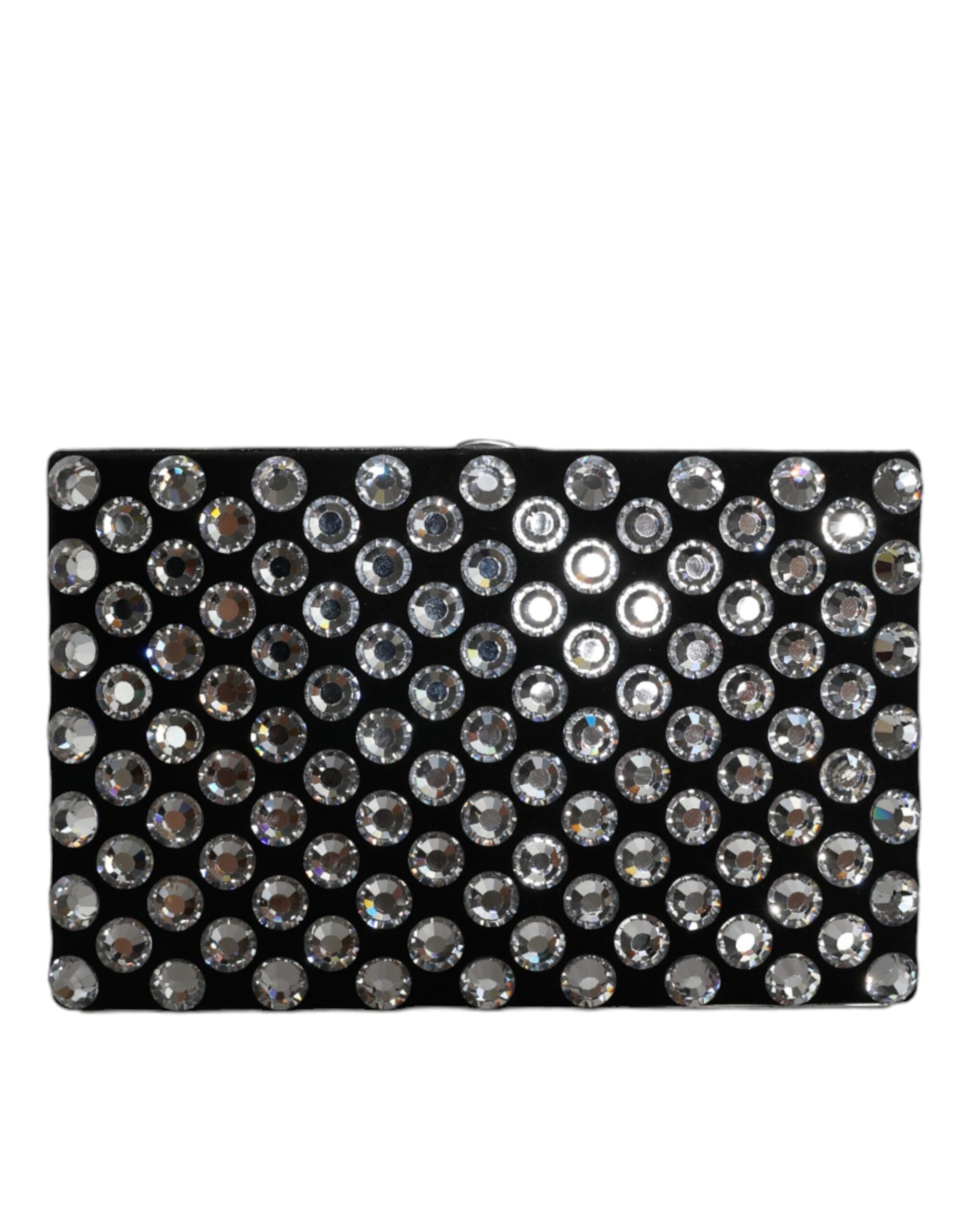 Dolce & Gabbana-Black-Velvet-Crystal-Clutch-Bag