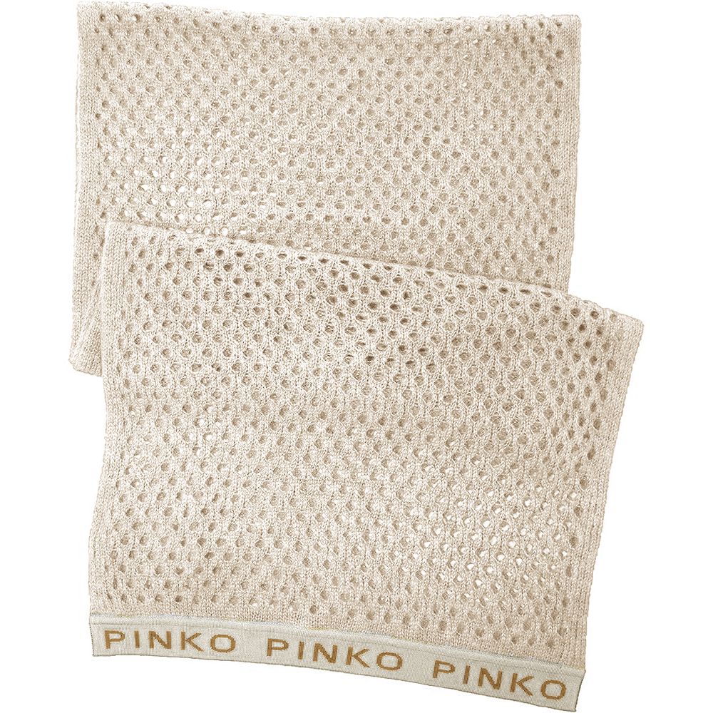 pinko-scarf-logo-print-detail