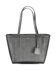 ralph-lauren-black-leather-handbag-front-view