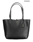 Lauren Ralph Lauren - Black Faux-Leather Reversible Tote