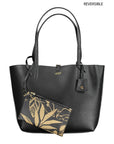 Lauren Ralph Lauren - Black Faux-Leather Reversible Tote