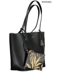 Lauren Ralph Lauren - Black Faux-Leather Reversible Tote