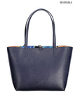 Ralph Lauren - Navy Blue Faux-Leather Reversible Tote