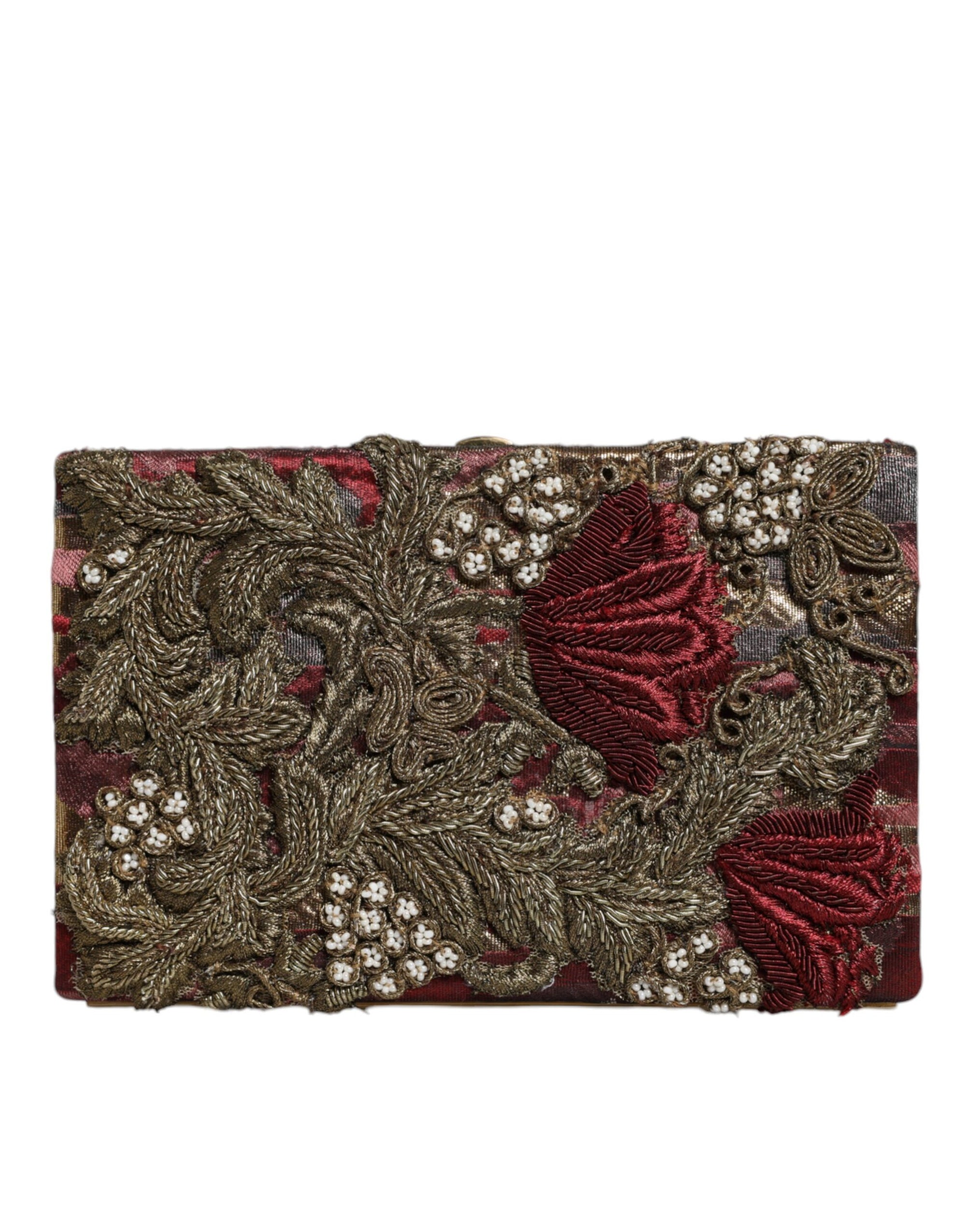 dolce-gabbana-maroon-velvet-clutch-front-view