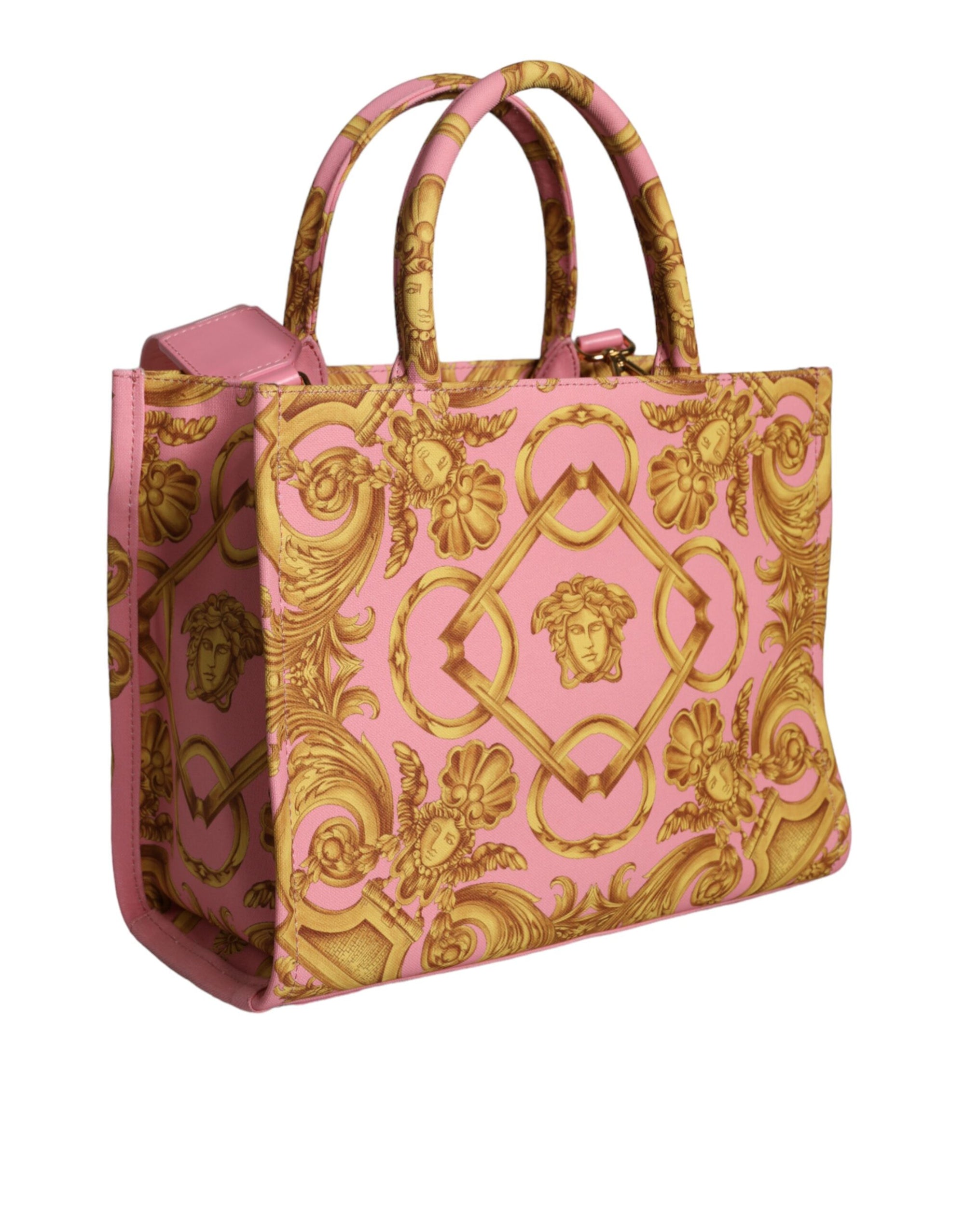 versace-baroque-canvas-leather-tote-side