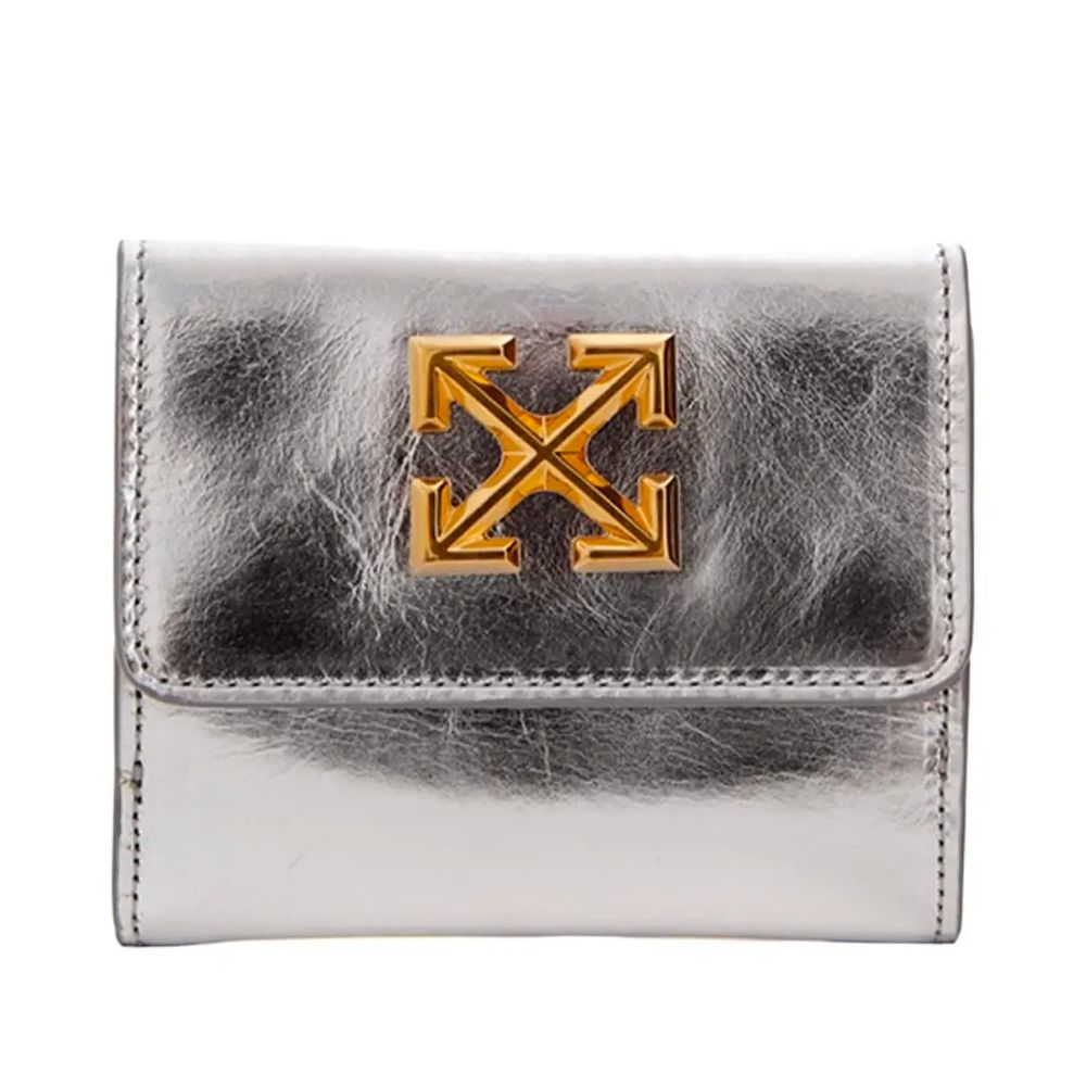 off-white-silver-leather-wallet-front-view