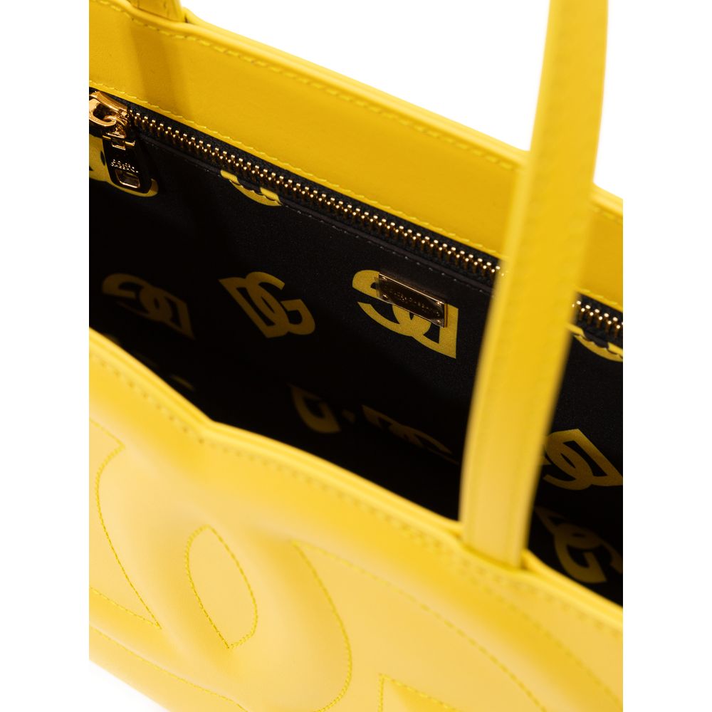 dolce-gabbana-designer-yellow-leather-bag-side-view