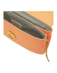 coccinelle-crossbody-purse-orange-detail