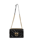 Pinko - Black Leather Crossbody Bag