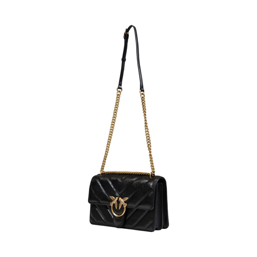 Pinko - Black Leather Crossbody Bag