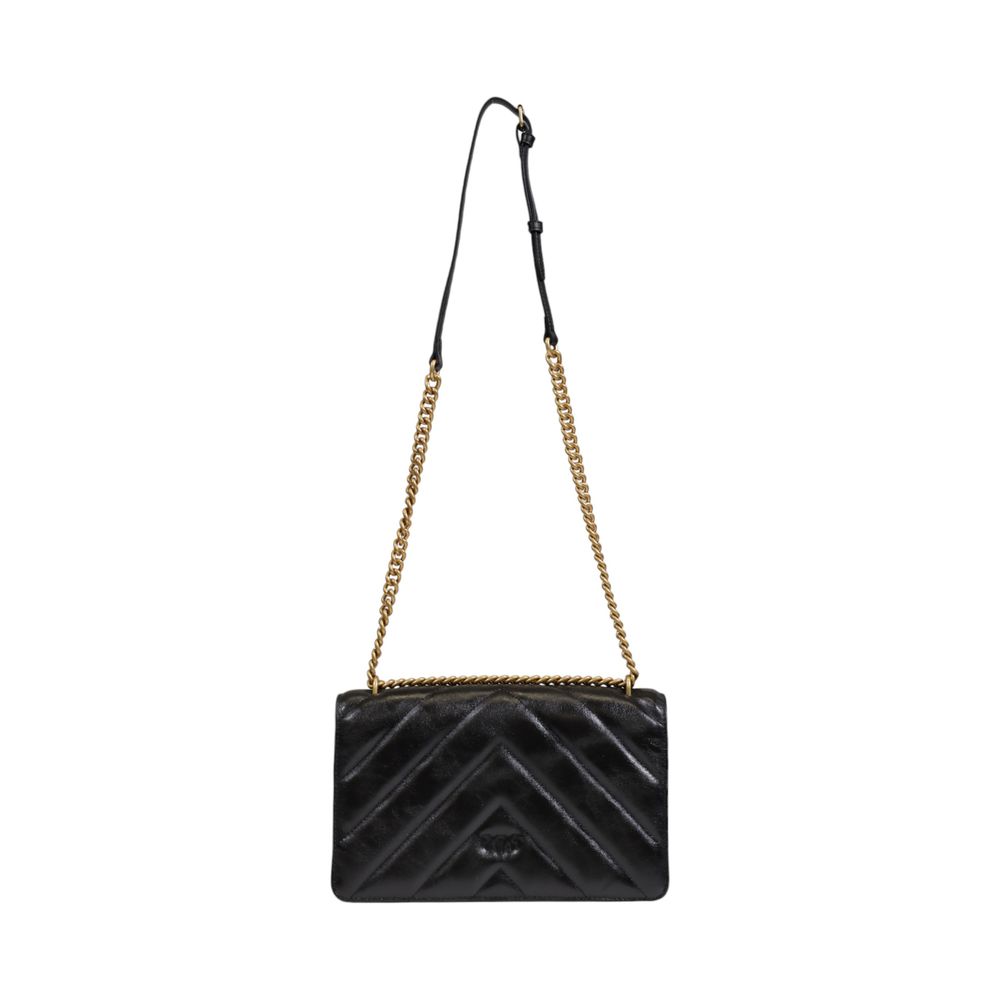 Pinko - Black Leather Crossbody Bag