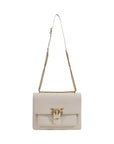 Pinko - White Leather Handbag