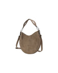 coccinelle-gray-suede-handbag-front-view