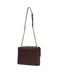 pinko-brown-leather-shoulder-bag-back-view