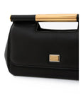 Dolce & Gabbana - Black Calf Leather Sicily Clutch Bag