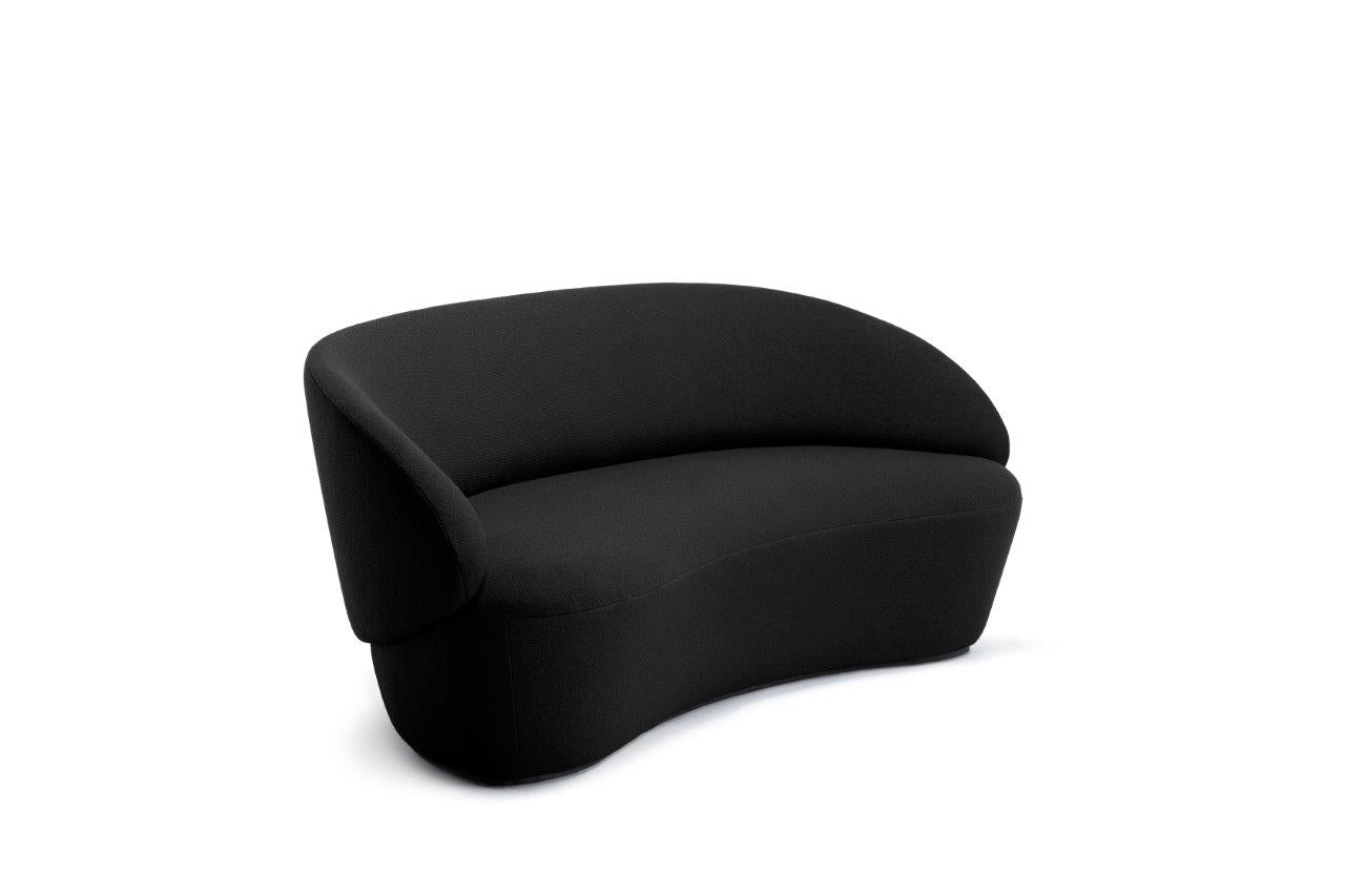Naïve Sofa 2-seater Camira Yoredale Black | designer sofa
