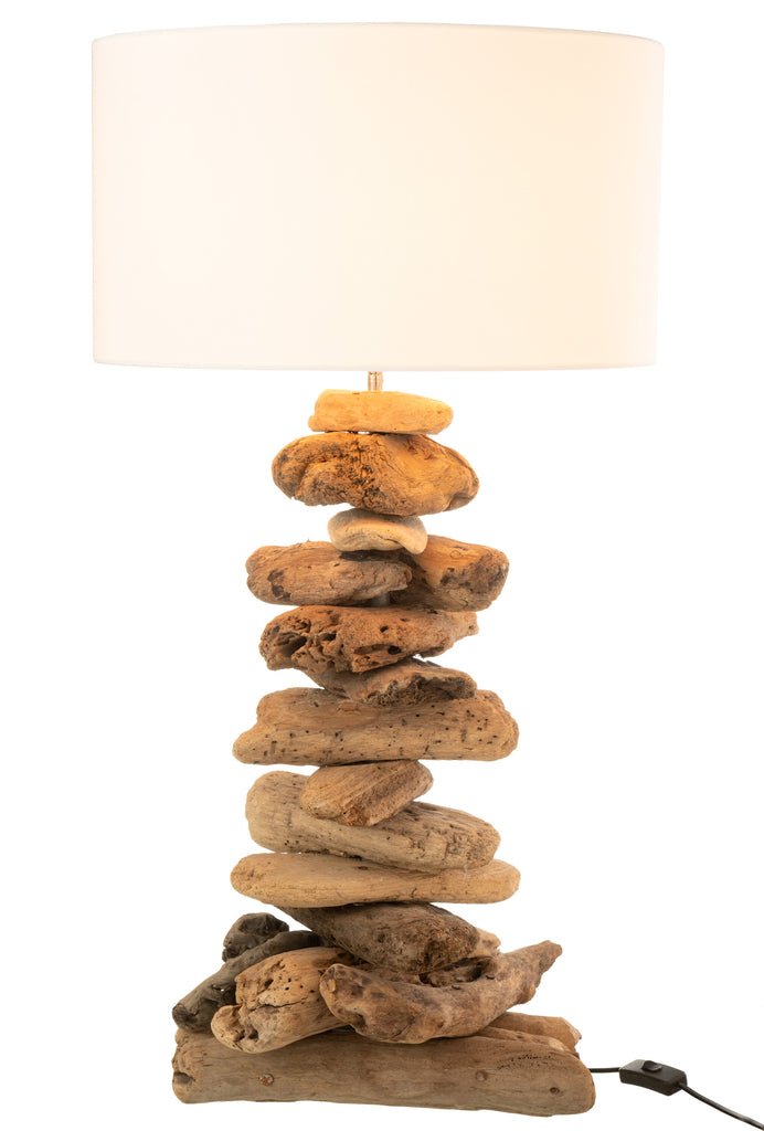 Beige-Natuurlijke-Driftwood-Lamp