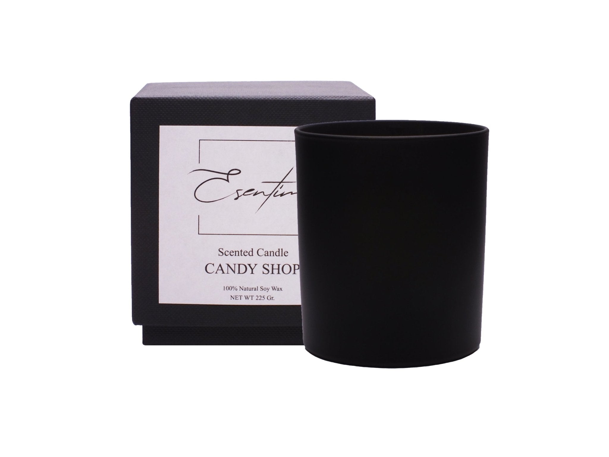 Karamel - Vanille geurkaars | Candy Shop | Zwart