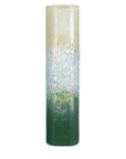 Cilinder vaas - Parelmoer/Groen | Marquis | H. 35,5 cm