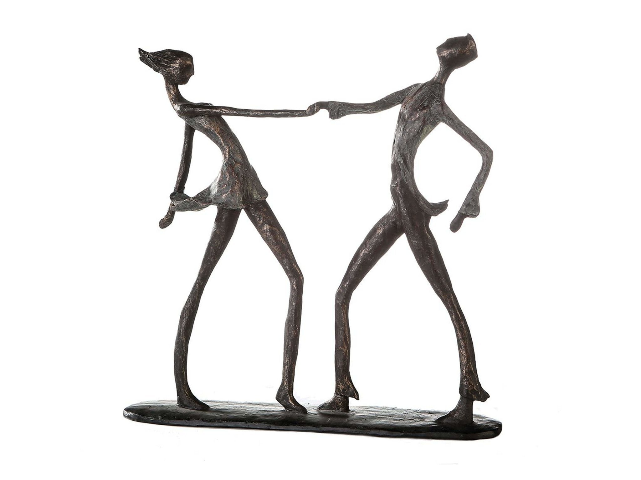 Dansend koppel figuur - Brons | Jive | H. 36 cm