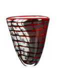 Glass Art Rode Design Vaas | Enigma | H. 19 cm