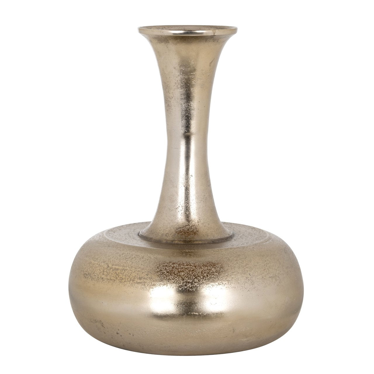 Vaso in alluminio dorato | Esila | H. 30 cm