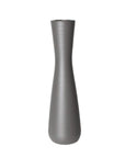 Große gerippte moderne Keramikvase - Grau | Wappen | H. 57 cm