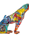 Jachtluipaard beeld - Graffiti | Street Art | H. 28,5 cm