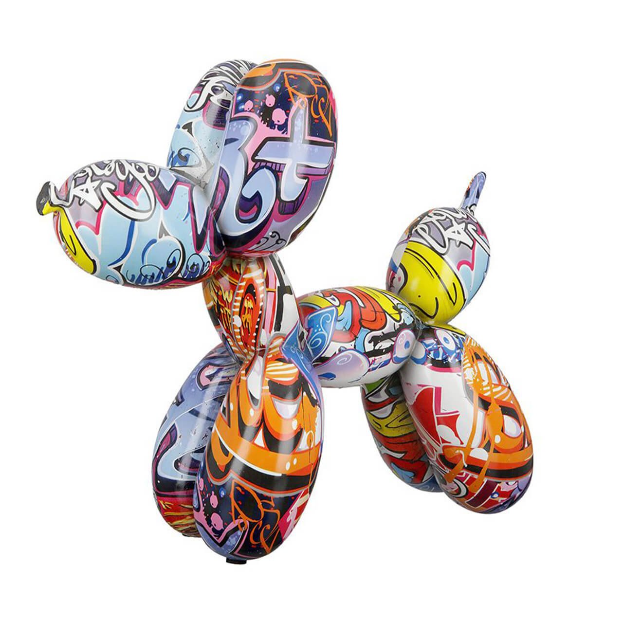 Jeff Koons Balloon Dog Graffiti | Street Art | H. 25 cm