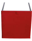 Tabouret "Glam" rouge | Avec coussin H.52 cm