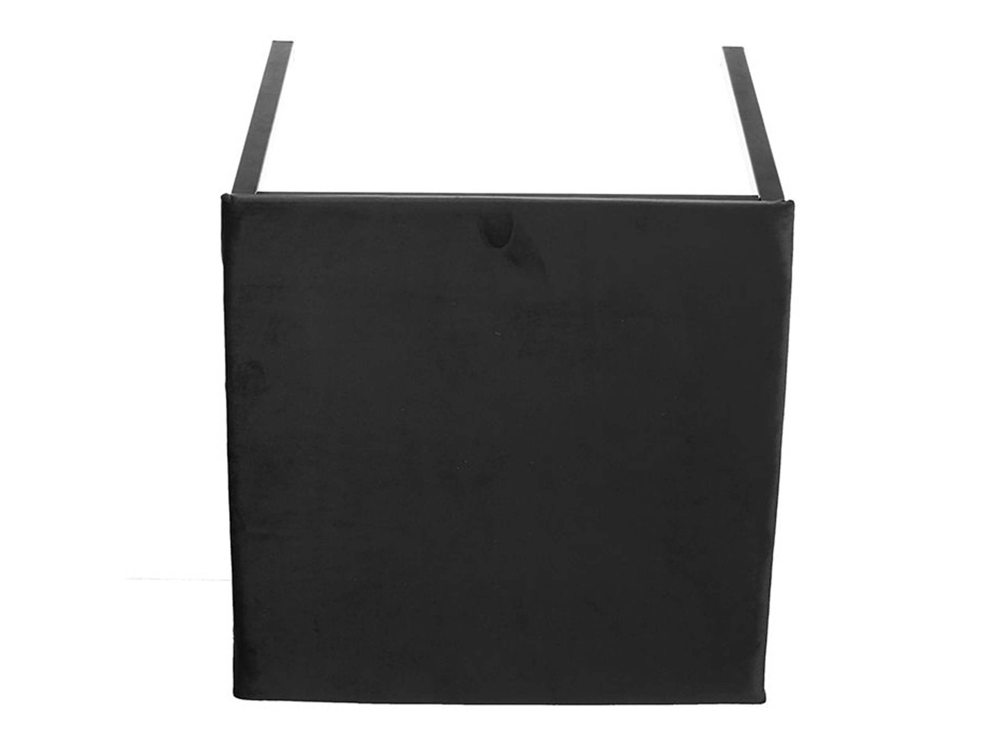 Stool “Glam&quot; black | Including cushion H.52 cm
