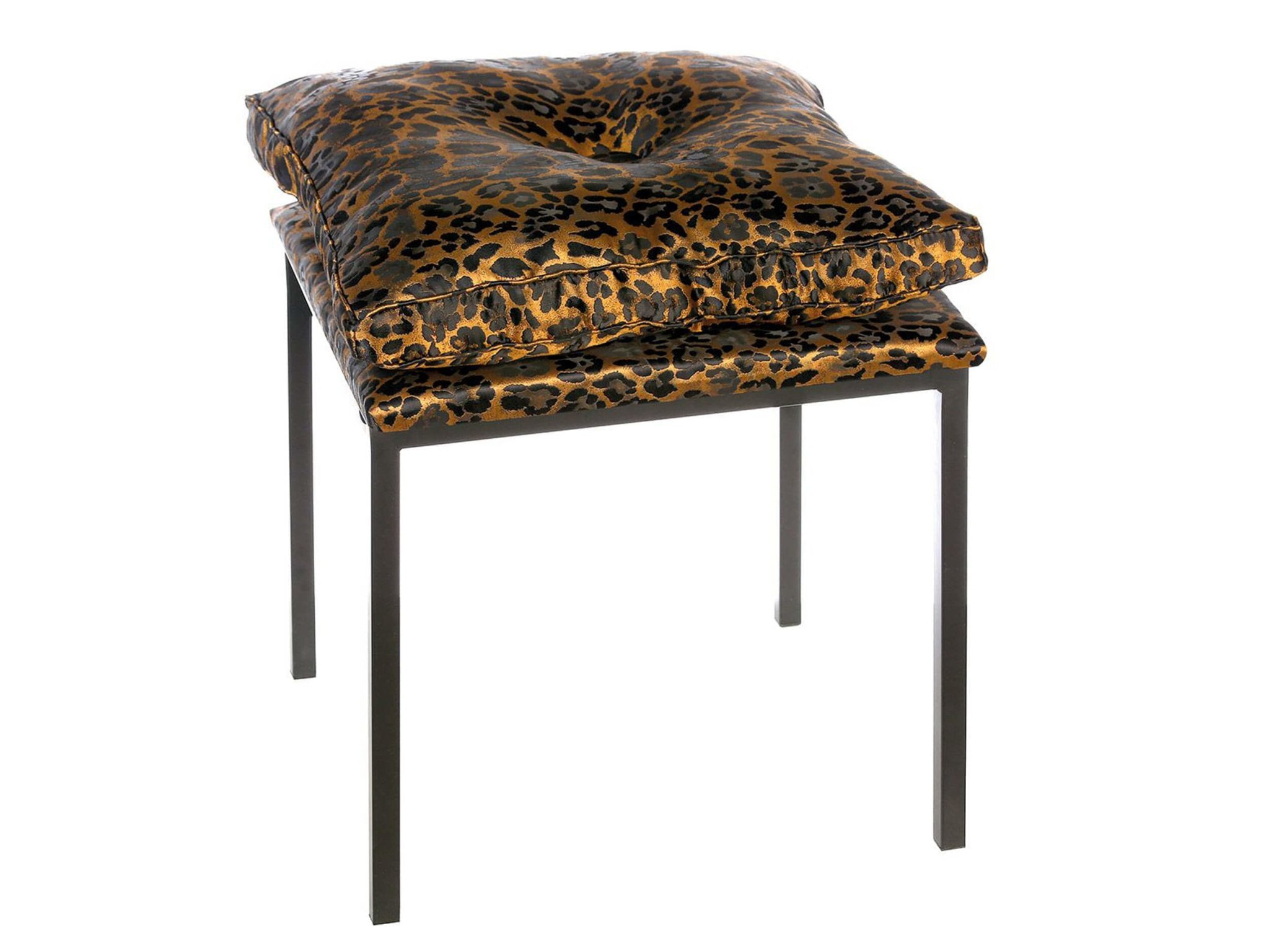 Kruk “Wild&quot; leopard | Inclusief kussen H.52 cm